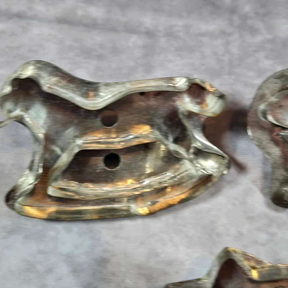 Vintage Flat Back Handle Cookie Cutters Horse Cow Star‎